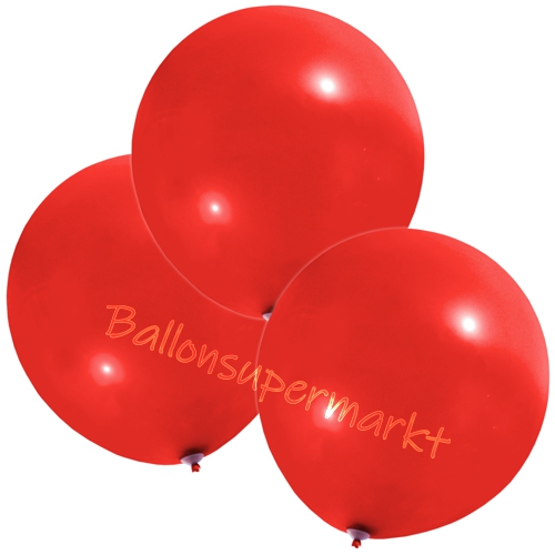 Luftballons-Rot-48-51-cm-rund-Ballons-aus-Natur-Latex-zur-Dekoration-3er
