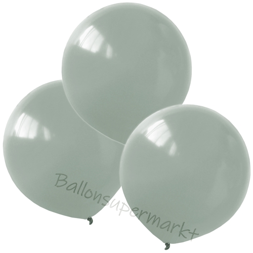 Luftballons-Silbergrau-40-cm-rund-Ballons-aus-Natur-Latex-zur-Dekoration-3er
