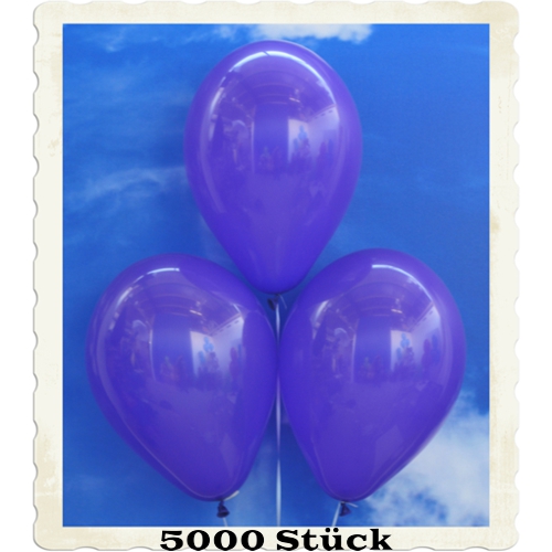 Luftballons aus Natur-Latex, 30 cm, Violett, gute Qualität