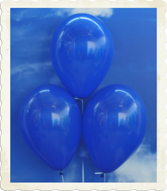 Luftballons aus Natur-Latex, 30 cm, Marineblau, gute Qualität