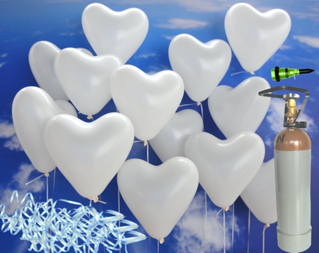 Luftballons-zur-Hochzeit-steigen-lassen-50-weisse-Herzluftballons-mit-Ballongasflasche-Helium-Set