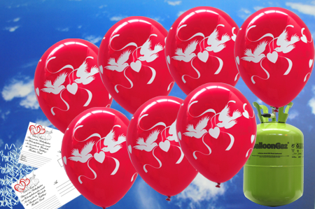 Luftballons-mit-Ballongas-Helium-Einweg-zur-Hochzeit-steigen-lassen-50-rubinrote-Luftballons-mit-weissen-Hochzeitstauben