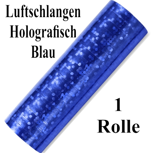 Blau-Metallic-Luftschlangen