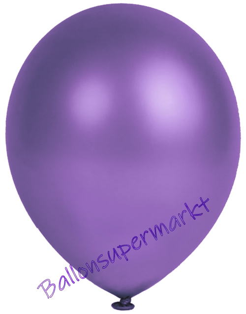 Metallic-Luftballons-Violett-25-28-cm-Ballons-aus-Natur-Latex-zur-Dekoration