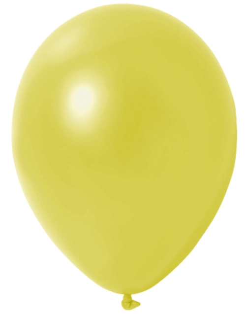 Mini-Luftballons-Metallic-Gelb-8-12-cm-Ballons-aus-Natur-Latex