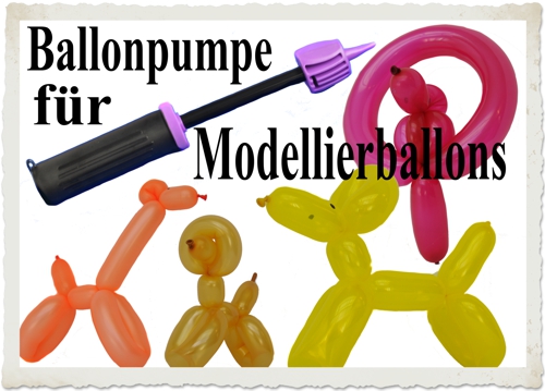 Ballonpumpe für Modellierballons mit Doppelhub