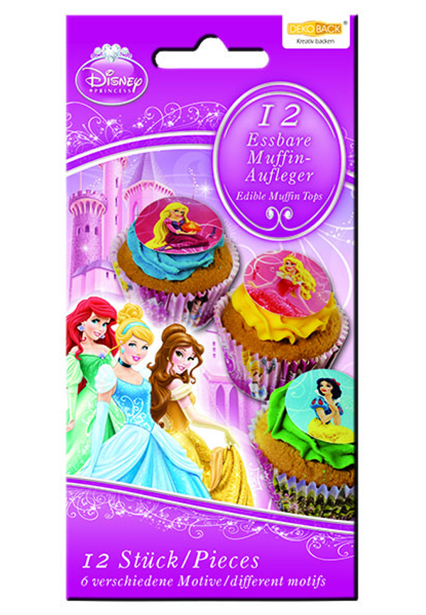 Muffinnaufleger-Disney-Princess-Arielle-Cinderella-Dornroeschen-Rapunzel-Belle-Schneewittchen