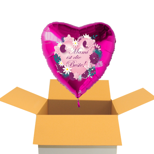Muttertag-Herzluftballon-Pink-45-cm-Mami-ist-die-Beste-inklusive-Ballongas-im-Karton