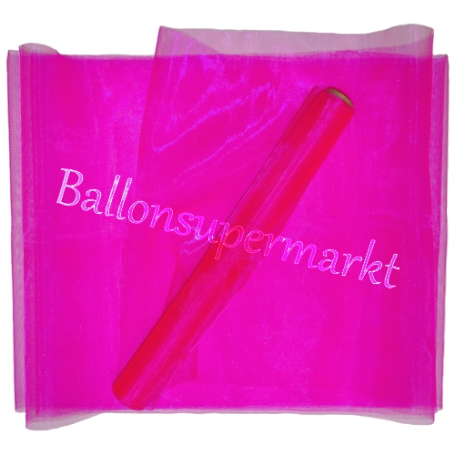 Organza-Neon-Pink-Deko-Stoff-Tischdekoration-Hochzeit-Dekoration-Party-Fest