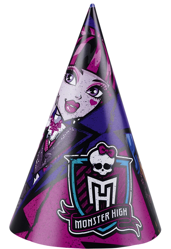 Party-Huetchen-Monster-High-Draculara-Clawdeen-Frankie-Kindergeburtstag