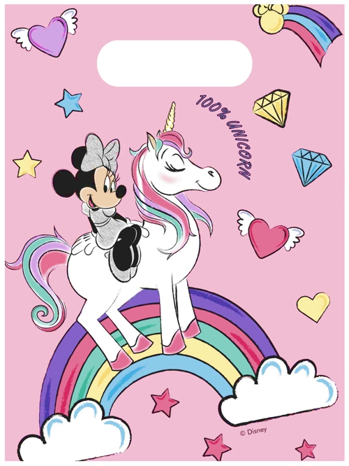Party-Tueten-Minnie-Maus-Einhorn-Partydekoration-Kindergeburtstag-Minnie-Unicorn-Deko-Disney