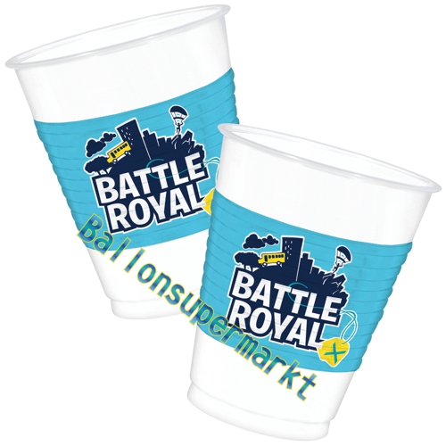 Partybecher-Battle-Royal-Partydekoration-Fortnite-Tischdeko-zum-Kindergeburtstag