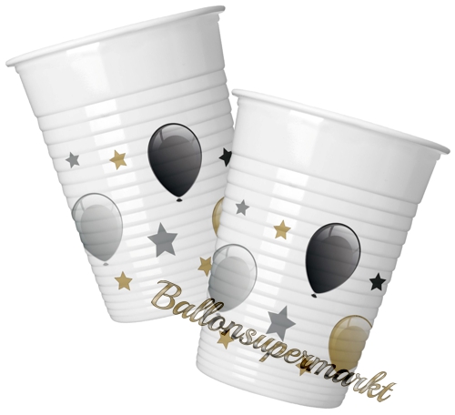 Partybecher-Milestone-Dekoration-Geburtstagsparty-Partydekoration-zum-Geburtstag-Tischdeko