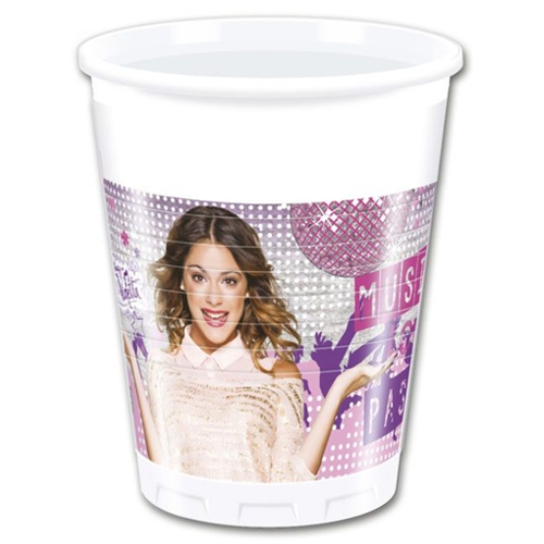 Partybecher-Violetta-Tischdekoration-zum-Kindergeburtstag-Telenovela-Disney