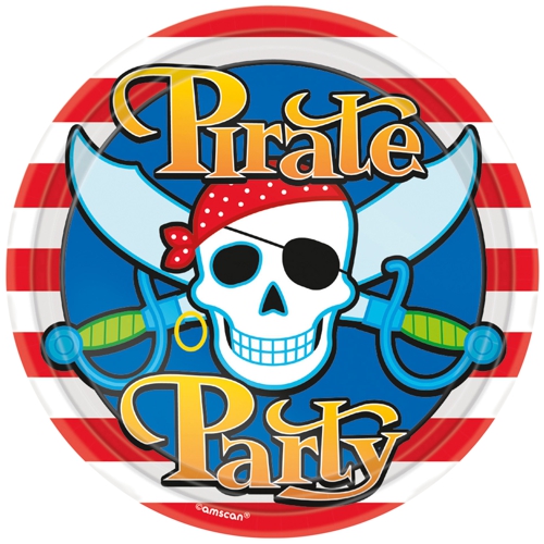 Partyteller-Pirate-Party-Partydekoration-Piraten-Tischdeko-zum-Kindergeburtstag-Freibeuter