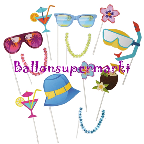 Photoprops-Beach-Partydekoration-Fotorequisiten-Bilder-Fotospass-Hochzeit-Geburtstag-Hawaiiparty