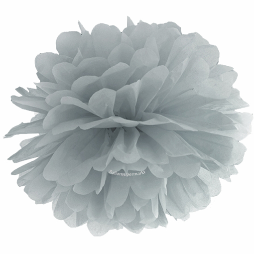 Pompom-35-cm-Grau