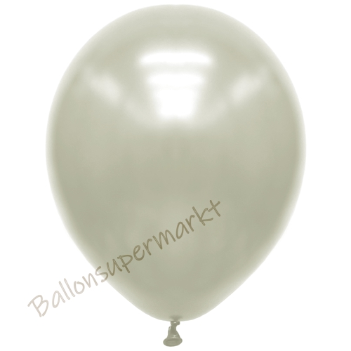 Premium-Metallic-Luftballons-Elfenbein-30-33-cm-Ballons-aus-Natur-Latex-zur-Dekoration