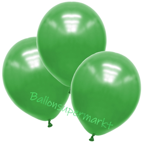 Premium-Metallic-Luftballons-Grün-30-33-cm-Ballons-aus-Natur-Latex-zur-Dekoration-3er