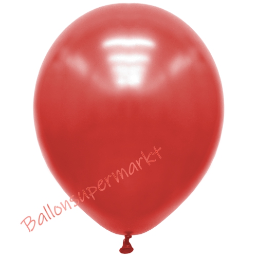 Premium-Metallic-Luftballons-Rot-30-33-cm-Ballons-aus-Natur-Latex-zur-Dekoration
