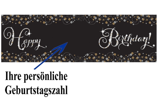 Riesen-Geburtstagsbanner-Sparkling-Celebration-Happy-Birthday-mit-Zahlen-Partydekoration-Geburtstag