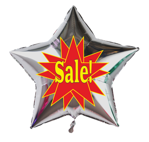 Sale-Sternballon-aus-Folie-in-Silber-mit-Ballongas-Helium