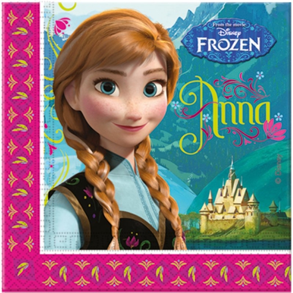 Servietten-Eiskoenigin-Frozen-Anna-Elsa-Prinzessin-Disney