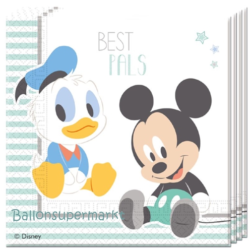 Servietten-Micky-Maus-Infant-Tischdekoration-Kindergeburtstag-Disney-Kleinkind