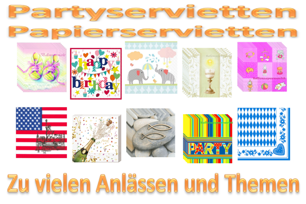 Servietten-Partyservietten-Papierservietten