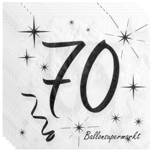 Servietten-Zahl-70-Tischdekoration-zum-70.-Geburtstag