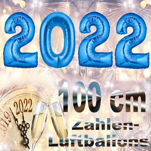 Silvester-Folienballons-Zahlen-2022-blau-Luftballons-Dekoration-zu-Silvester-Neujahr-Partydeko