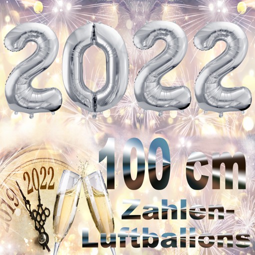 Silvester-Folienballons-Zahlen-2022-silber-Luftballons-Dekoration-zu-Silvester-Neujahr-Partydeko
