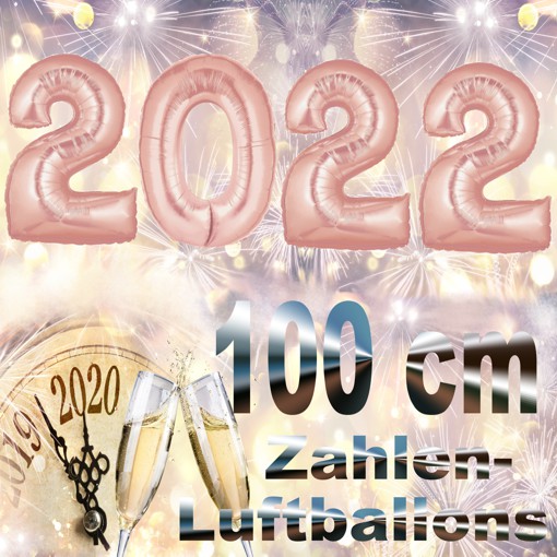 Silvester-Folienballons-Zahlen-2022-rosegold-Luftballons-Dekoration-zu-Silvester-Neujahr-Partydeko
