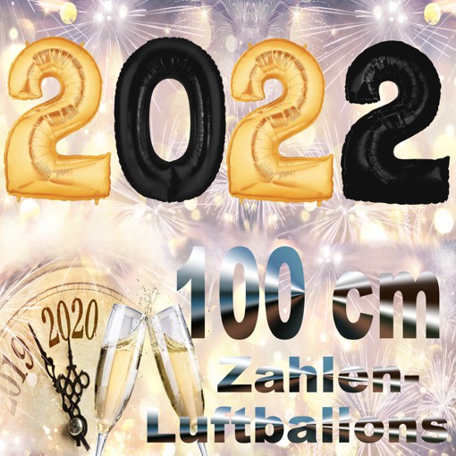 Silvester-Folienballons-Zahlen-2022-schwarz-gold-Luftballons-Dekoration-zu-Silvester-Neujahr-Partydeko