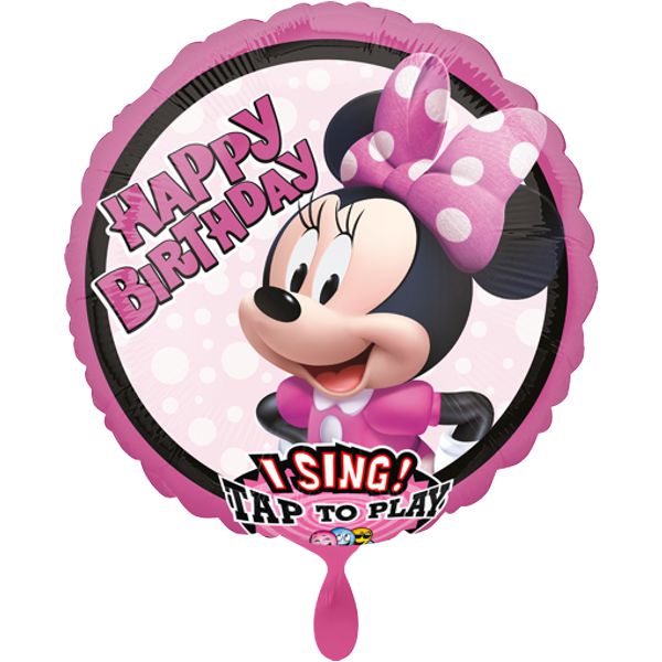 Folienballon-Minnie-Maus-Singender-Luftballon-Geburtstag