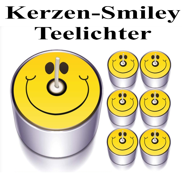 Teelichter-Kerzen-mit-Smiley-Motiv