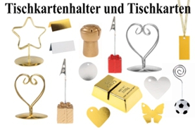 Tischkartenhalter-Tischkarten-Tischdekoration