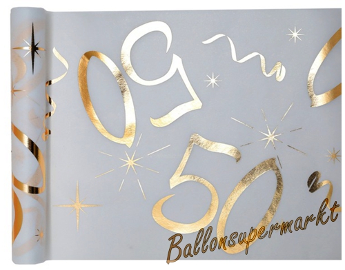 Tischlaeufer-Zahl-50-Gold-Partydekoration-zum-50.-Geburtstag-Jubilaeum-Goldene-Hochzeit-Tischdeko-Mitteldecke