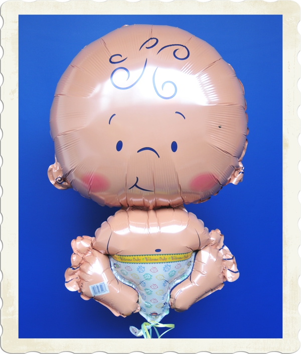 Welcome-Baby-Luftballon-aus-Folie-mit-Helium