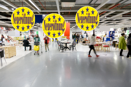 Werbeschilder-zur-Neueroeffnung-5-Stueck-28-cm-Rund-Gelb Werbeschilder-zur-Neueroeffnung-5-Stueck-28-cm-Rund-Gelb