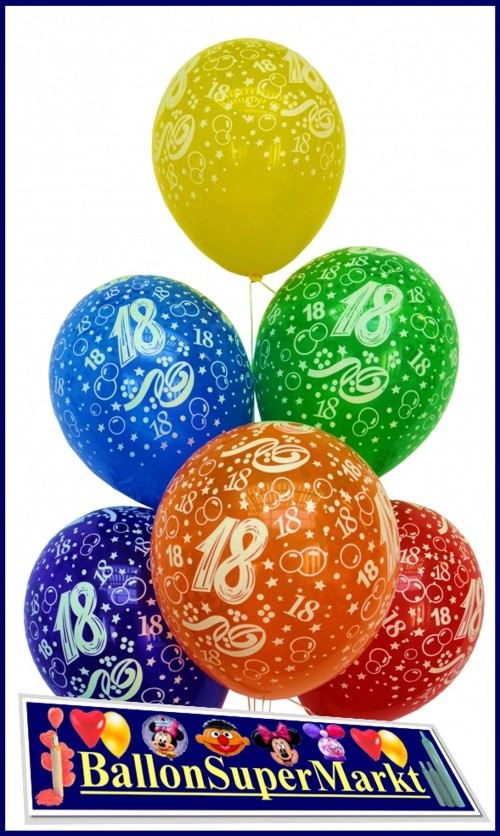 Zahlenballons-zum-18-Geburtstag-Latex-Luftballons-Zahl-18