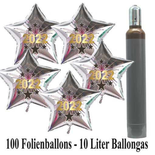 ballons-helium-set-100-sternballons-silvester-2022-10-liter-helium