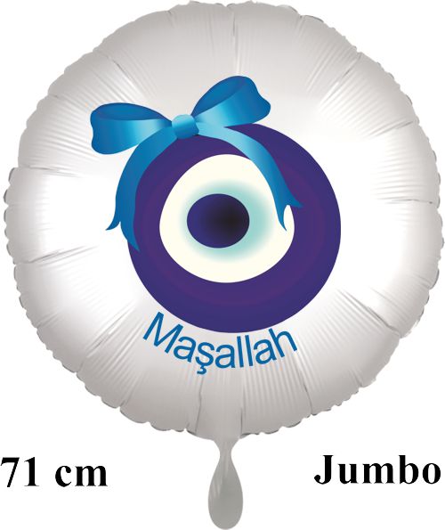 Grosser-masallah-rund-Luftballon-71-cm-satin-weiss-mit-Helium