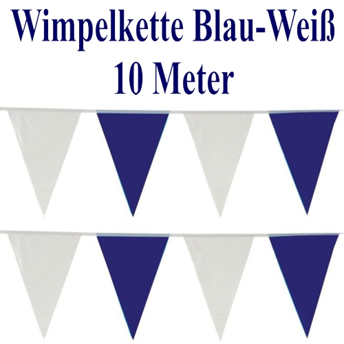 Blau-Weiße Wimpelkette