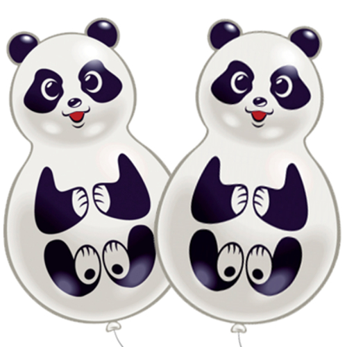 Figurenballons Pandabären