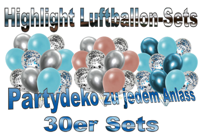 highlight luftballon-sets, 30er, partydekoration zu jedem anlass