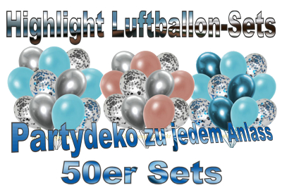 highlight luftballon-sets, 50er, partydekoration zu jedem anlass
