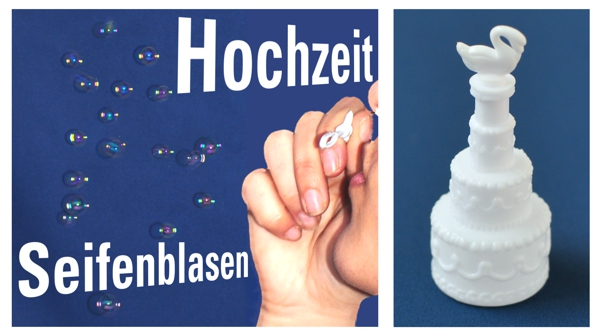 Wedding Bubbles, Seifenblasen zur Hochzeit, Schwan