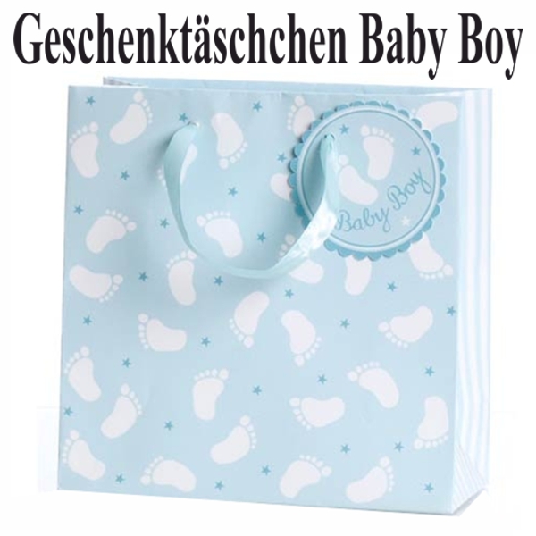 kleine-Geschenktasche-Baby-Boy-Geburt-Taufe-Babyparty