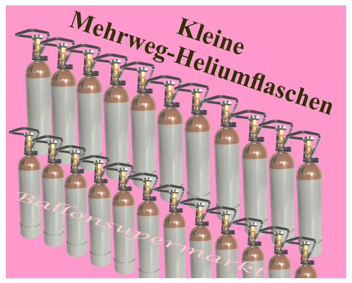 kleine mehrweg-heliumflaschen, helium in mehrwegflaschen